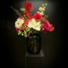 roze-zwart-silka-kunstboeket-boeket-bloemen-kunstbloemen